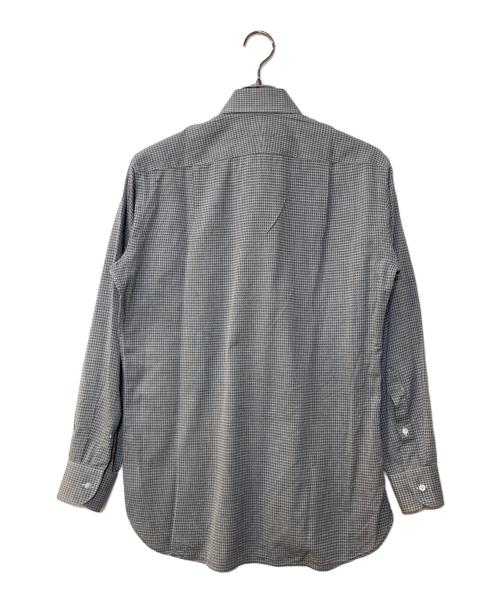 GUY ROVER（ギローバー）GUY ROVER (ギローバー) ハウンドトゥース ドレスシャツ グレー サイズ:39 15 1/2の古着・服飾アイテム