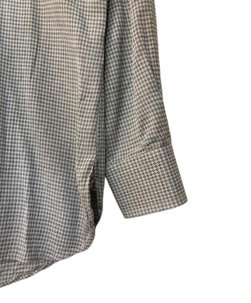 GUY ROVER（ギローバー）GUY ROVER (ギローバー) ハウンドトゥース ドレスシャツ グレー サイズ:39 15 1/2の古着・服飾アイテム