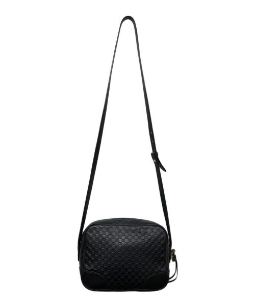 GUCCI（グッチ）GUCCI (グッチ) マイクログッチシマ ショルダーバッグ ブラックの古着・服飾アイテム