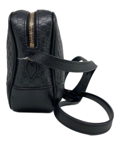 GUCCI（グッチ）GUCCI (グッチ) マイクログッチシマ ショルダーバッグ ブラックの古着・服飾アイテム