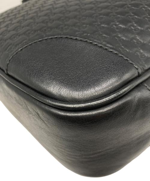 GUCCI（グッチ）GUCCI (グッチ) マイクログッチシマ ショルダーバッグ ブラックの古着・服飾アイテム