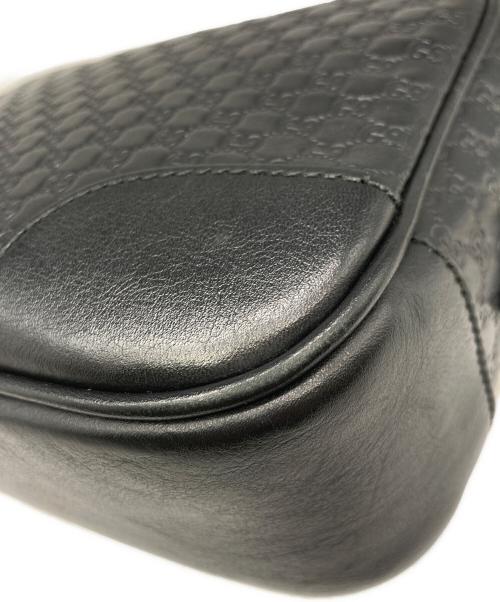 GUCCI（グッチ）GUCCI (グッチ) マイクログッチシマ ショルダーバッグ ブラックの古着・服飾アイテム