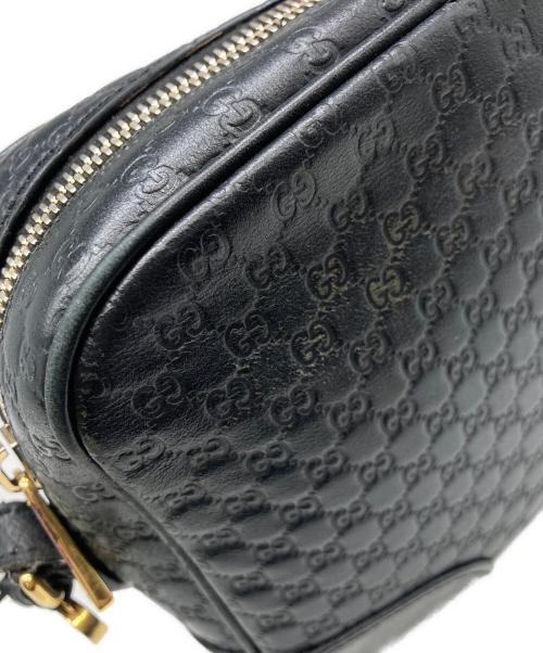 GUCCI（グッチ）GUCCI (グッチ) マイクログッチシマ ショルダーバッグ ブラックの古着・服飾アイテム
