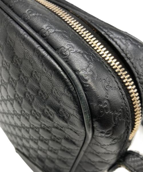 GUCCI（グッチ）GUCCI (グッチ) マイクログッチシマ ショルダーバッグ ブラックの古着・服飾アイテム