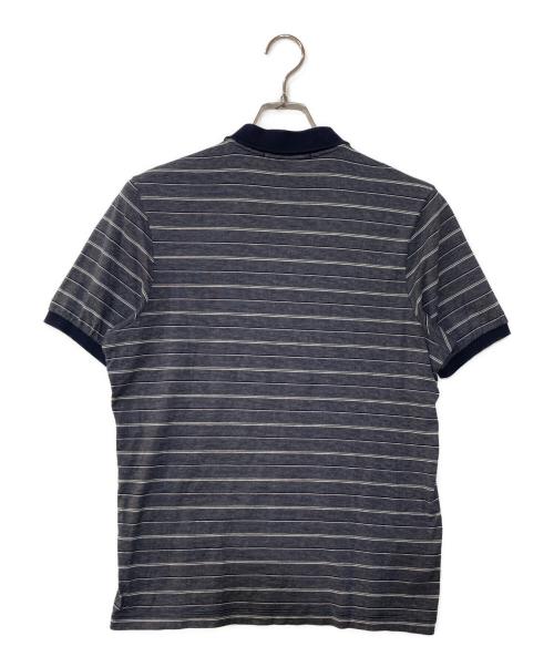 GUCCI（グッチ）GUCCI (グッチ) ピンボーダーポロシャツ ブラック サイズ:Mの古着・服飾アイテム