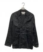 COMME des GARCONS SHIRTコムデギャルソンシャツ）の古着「リネンジャケット」｜ブラック