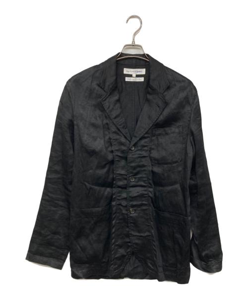 COMME des GARCONS SHIRT（コムデギャルソンシャツ）COMME des GARCONS SHIRT (コムデギャルソンシャツ) リネンジャケット ブラック サイズ:Sの古着・服飾アイテム