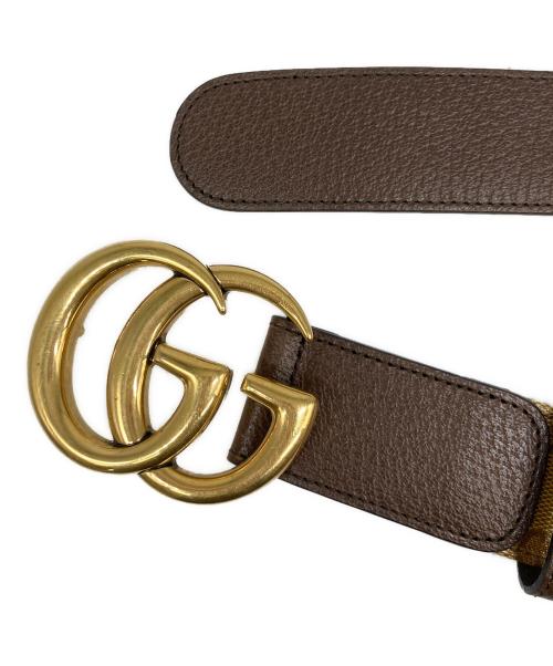 adidas（アディダス）adidas (アディダス) GUCCI (グッチ) GG Marmont Belt / グッチ×アディダス GGマーモント レザー ベルト  ベージュ サイズ:75・30の古着・服飾アイテム