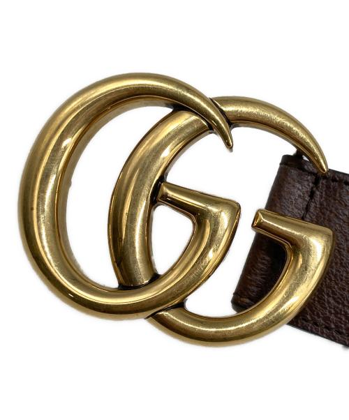 adidas（アディダス）adidas (アディダス) GUCCI (グッチ) GG Marmont Belt / グッチ×アディダス GGマーモント レザー ベルト  ベージュ サイズ:75・30の古着・服飾アイテム