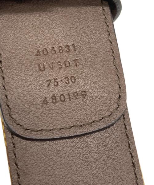 adidas（アディダス）adidas (アディダス) GUCCI (グッチ) GG Marmont Belt / グッチ×アディダス GGマーモント レザー ベルト  ベージュ サイズ:75・30の古着・服飾アイテム