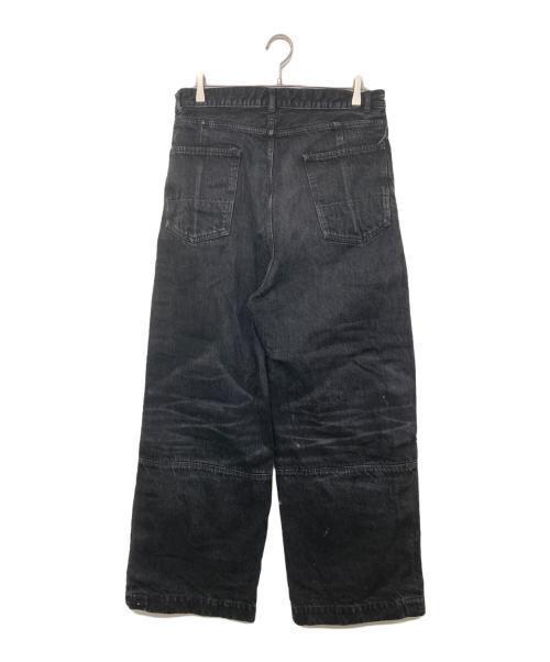 SUBLATIONS（サブレーションズ）SUBLATIONS (サブレーションズ) WIDE SEAM DENIM BAGGY PANTS / ワイド シーム デニム バギーパンツ ブラック サイズ:3の古着・服飾アイテム
