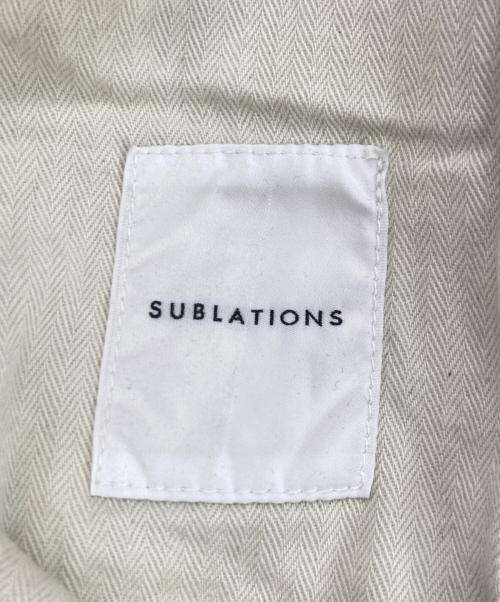 SUBLATIONS（サブレーションズ）SUBLATIONS (サブレーションズ) WIDE SEAM DENIM BAGGY PANTS / ワイド シーム デニム バギーパンツ ブラック サイズ:3の古着・服飾アイテム