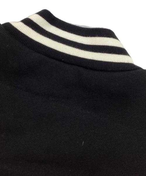 POLO RALPH LAUREN（ポロ・ラルフローレン）POLO RALPH LAUREN (ポロ・ラルフローレン) down sleeve sweat jumper ダウンスイッチスタジャン ブラック サイズ:Mの古着・服飾アイテム
