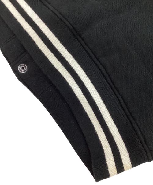 POLO RALPH LAUREN（ポロ・ラルフローレン）POLO RALPH LAUREN (ポロ・ラルフローレン) down sleeve sweat jumper ダウンスイッチスタジャン ブラック サイズ:Mの古着・服飾アイテム