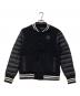 POLO RALPH LAUREN（ポロ・ラルフローレン）の古着「down sleeve sweat jumper ダウンスイッチスタジャン」｜ブラック
