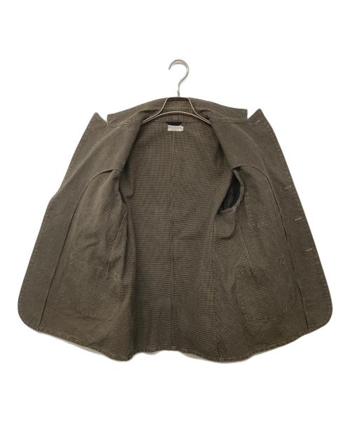 Heller's cafe（ヘラーズカフェ）Heller's cafe (ヘラーズカフェ) 千鳥格子カバーオール/ジャケット HELLER'S CAFE ブラウン サイズ:38の古着・服飾アイテム