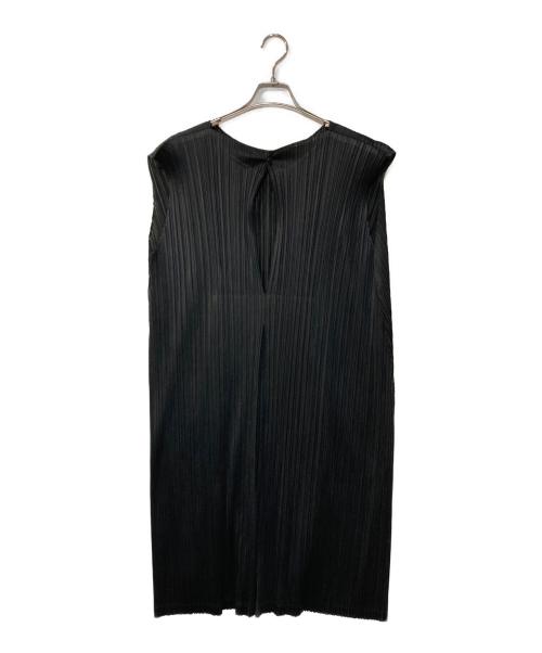 PLEATS PLEASE（プリーツプリーズ）PLEATS PLEASE (プリーツプリーズ) プリーツノースリーブワンピース ブラック サイズ:1の古着・服飾アイテム