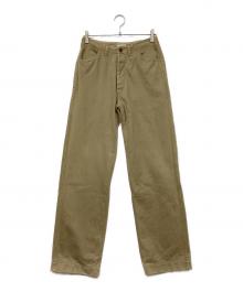 Heller's cafe（ヘラーズカフェ）の古着「ヘリンボーンパンツ WAREHOUSE」｜ベージュ