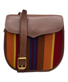 CELINE（セリーヌ）の古着「ストライプ柄ショルダーバッグ」｜マルチカラー