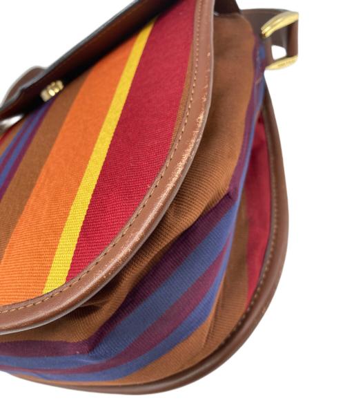 CELINE（セリーヌ）CELINE (セリーヌ) ストライプ柄ショルダーバッグ マルチカラーの古着・服飾アイテム