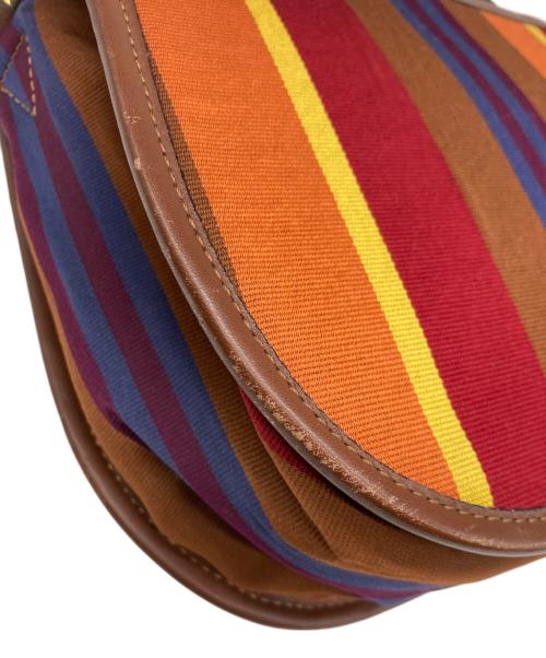 CELINE（セリーヌ）CELINE (セリーヌ) ストライプ柄ショルダーバッグ マルチカラーの古着・服飾アイテム