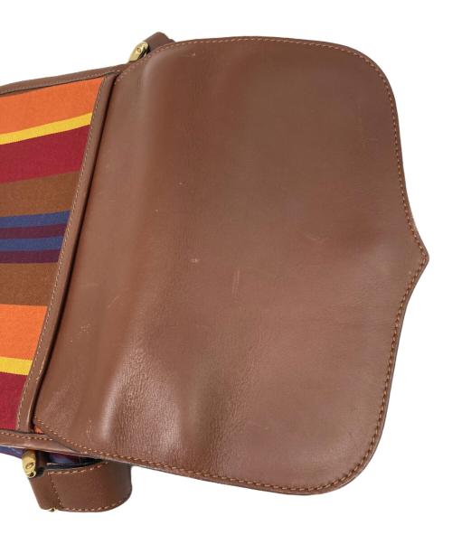 CELINE（セリーヌ）CELINE (セリーヌ) ストライプ柄ショルダーバッグ マルチカラーの古着・服飾アイテム