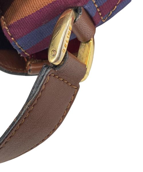 CELINE（セリーヌ）CELINE (セリーヌ) ストライプ柄ショルダーバッグ マルチカラーの古着・服飾アイテム