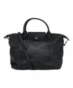 LONGCHAMPロンシャン）の古着「ル・プリアージュ キュイール」｜ブラック