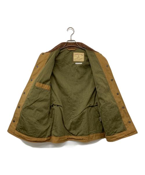 HELER'S CAFE（ヘラーズカフェ）HELER'S　CAFE (ヘラーズカフェ) フィールドカバーオール ブラウン サイズ:36の古着・服飾アイテム