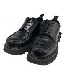 ENFOLD（エンフォルド）の古着「EIGHT-HOLES LACE-UP SHOES」｜ブラック