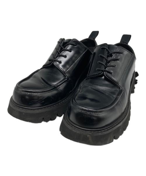 ENFOLD（エンフォルド）ENFOLD (エンフォルド) EIGHT-HOLES LACE-UP SHOES ブラック サイズ:38の古着・服飾アイテム