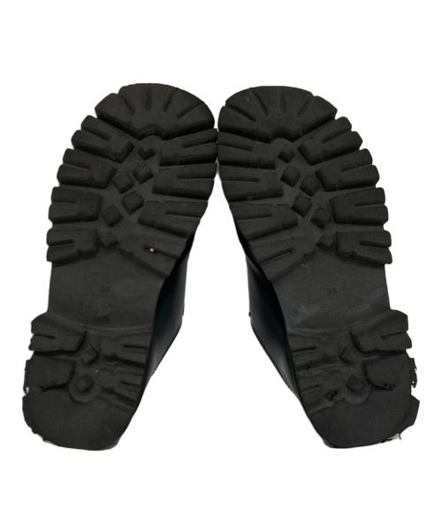 ENFOLD（エンフォルド）ENFOLD (エンフォルド) EIGHT-HOLES LACE-UP SHOES ブラック サイズ:38の古着・服飾アイテム