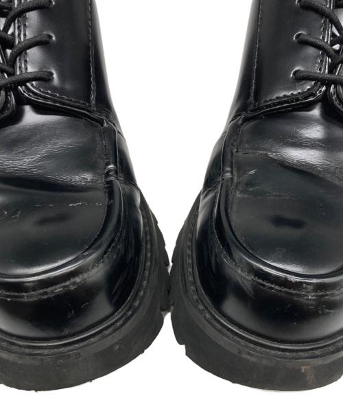 ENFOLD（エンフォルド）ENFOLD (エンフォルド) EIGHT-HOLES LACE-UP SHOES ブラック サイズ:38の古着・服飾アイテム