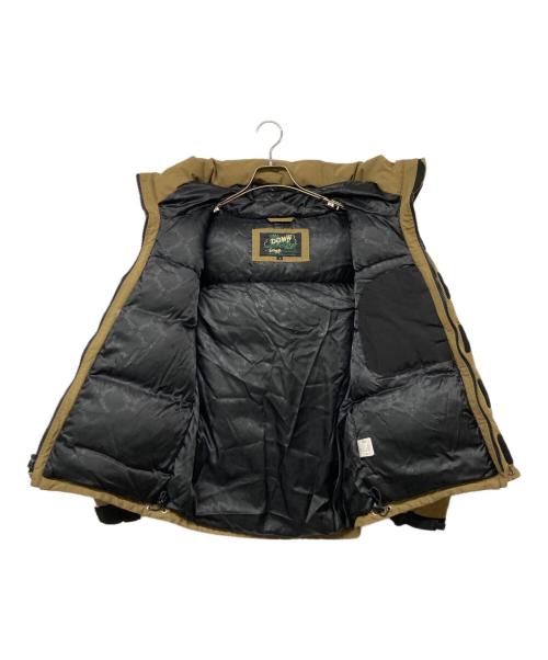 Schott（ショット）Schott (ショット) ダウンジャケット ブラウン×ブラック サイズ:Sの古着・服飾アイテム