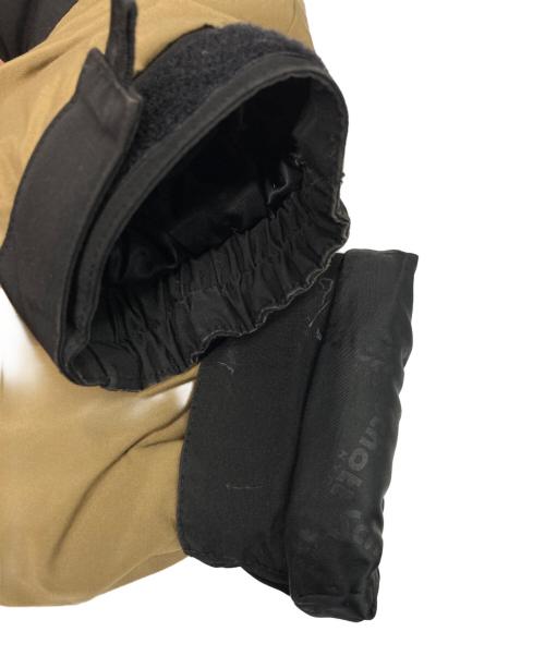 Schott（ショット）Schott (ショット) ダウンジャケット ブラウン×ブラック サイズ:Sの古着・服飾アイテム