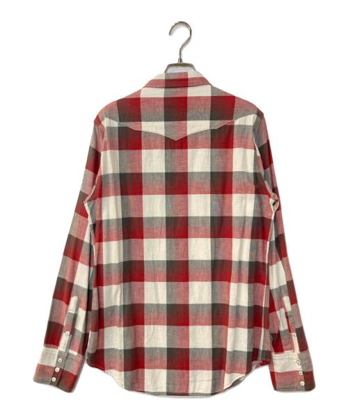 WAREHOUSE（ウエアハウス）WAREHOUSE (ウエアハウス) チェックウエスタンシャツ レッド サイズ:38の古着・服飾アイテム