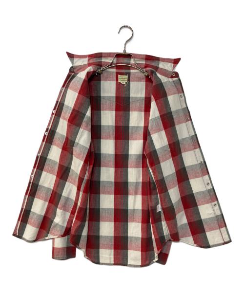 WAREHOUSE（ウエアハウス）WAREHOUSE (ウエアハウス) チェックウエスタンシャツ レッド サイズ:38の古着・服飾アイテム