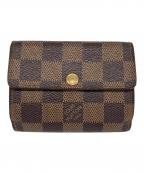 LOUIS VUITTONルイ ヴィトン）の古着「ダミエ ラドロー / コインケース」｜ブラウン