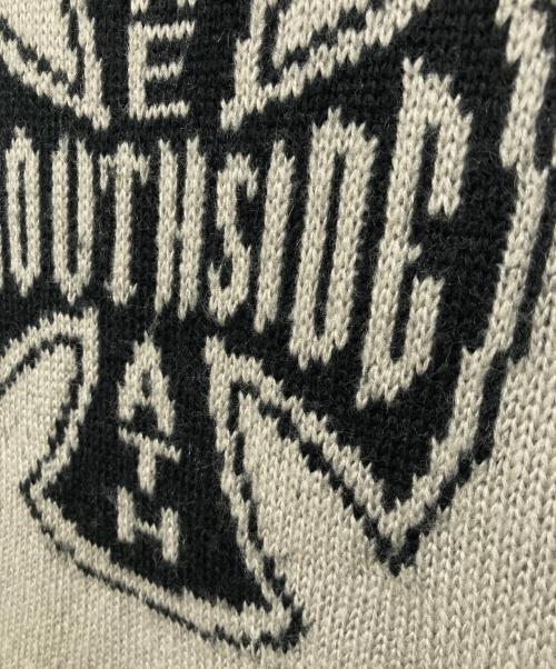 BREATH（ブレス）BREATH (ブレス) SOUTHSIDE CROSS DAMAGE MOHAIR HOODIE / サウスサイド クロス ダメージ モヘア フーディ ベージュ サイズ:Ｍの古着・服飾アイテム