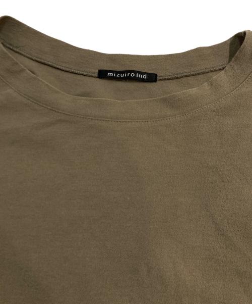mizuiro-ind（ミズイロインド）mizuiro-ind (ミズイロインド) ワイド カットソー ブラウン サイズ:記載なしの古着・服飾アイテム