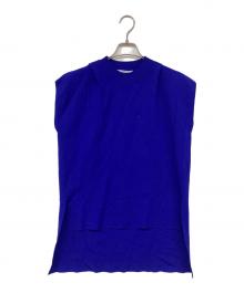 UN3D.（アンスリード）の古着「BASIC LONG KT / ノースリーブニット」｜ブルー