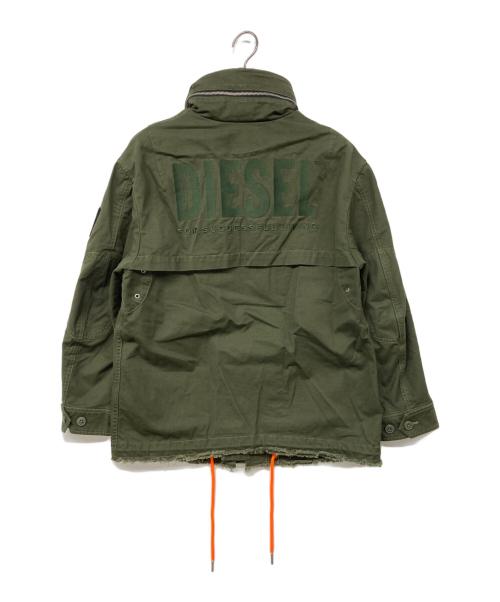 DIESEL（ディーゼル）DIESEL (ディーゼル) フィールドジャケット ミリタリージャケット カーキ サイズ:XSの古着・服飾アイテム