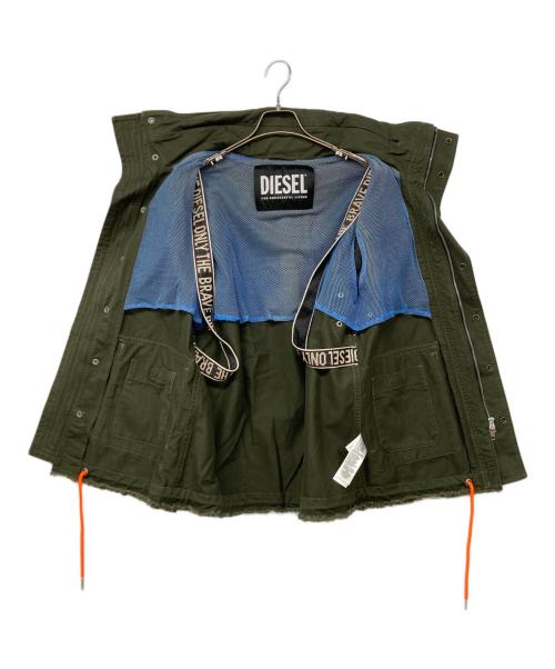 DIESEL（ディーゼル）DIESEL (ディーゼル) フィールドジャケット ミリタリージャケット カーキ サイズ:XSの古着・服飾アイテム