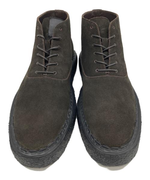 N.HOOLYWOOD COMPILE（エヌ.ハリウッドコンパイル）N.HOOLYWOOD COMPILE (エヌ.ハリウッドコンパイル) General Scale (ジェネラルスケール) Suede Lace-up Boots ブラウン サイズ:40の古着・服飾アイテム