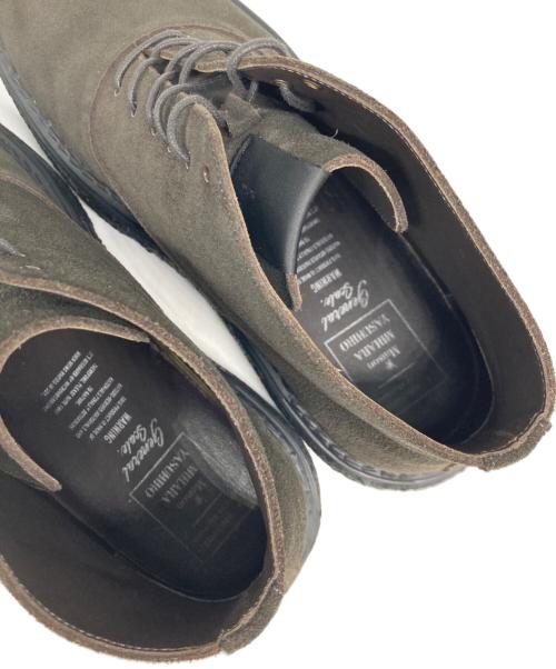 N.HOOLYWOOD COMPILE（エヌ.ハリウッドコンパイル）N.HOOLYWOOD COMPILE (エヌ.ハリウッドコンパイル) General Scale (ジェネラルスケール) Suede Lace-up Boots ブラウン サイズ:40の古着・服飾アイテム