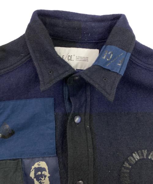 F/CE.（エフシーイー）F/CE. (エフシーイー) MOUNTAIN RESEARCH (マウンテンリサーチ) ANARCHY SHIRTS ネイビー サイズ:Mの古着・服飾アイテム