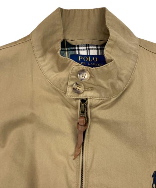 POLO RALPH LAUREN（ポロ・ラルフローレン）POLO RALPH LAUREN (ポロ・ラルフローレン) ハリントンジャケット  スウィングトップ Harrington Jacket ベージュ サイズ:Sの古着・服飾アイテム