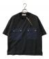 CULLNI（クルニ）の古着「Chambray Twill Military Pocket Tee シャンブレーツイルミリタリーポケットT」｜ブラック
