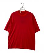 N.HOOLYWOODエヌ ハリウッド）の古着「RANDOM TUCKED CREW NECK T-SHIRT Tシャツ」｜レッド