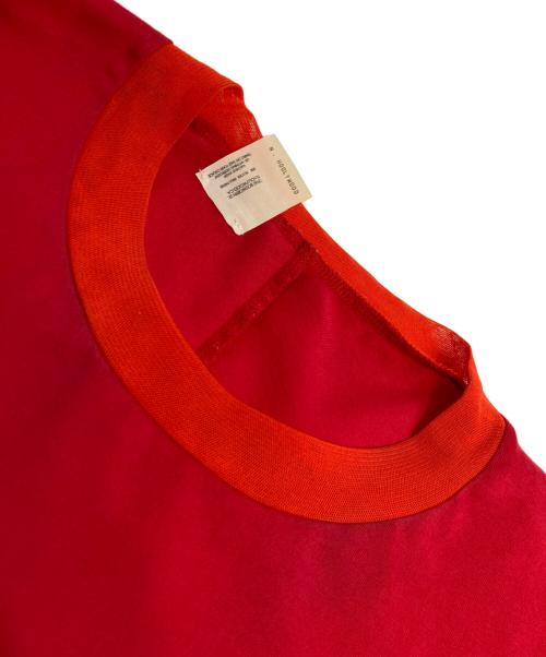 N.HOOLYWOOD（エヌ ハリウッド）N.HOOLYWOOD (エヌ ハリウッド) RANDOM TUCKED CREW NECK T-SHIRT Tシャツ レッド サイズ:38の古着・服飾アイテム